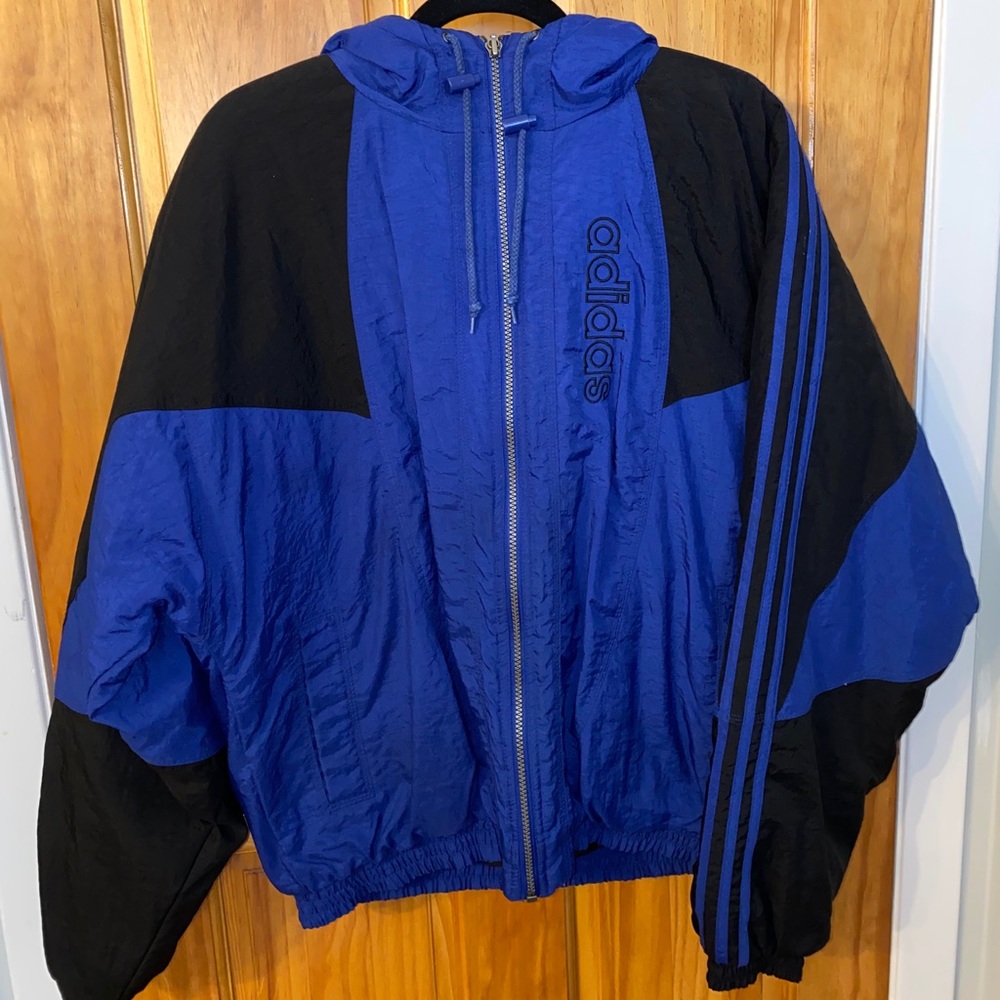 Vintage 90s Adidas trefoil puffer jacket !